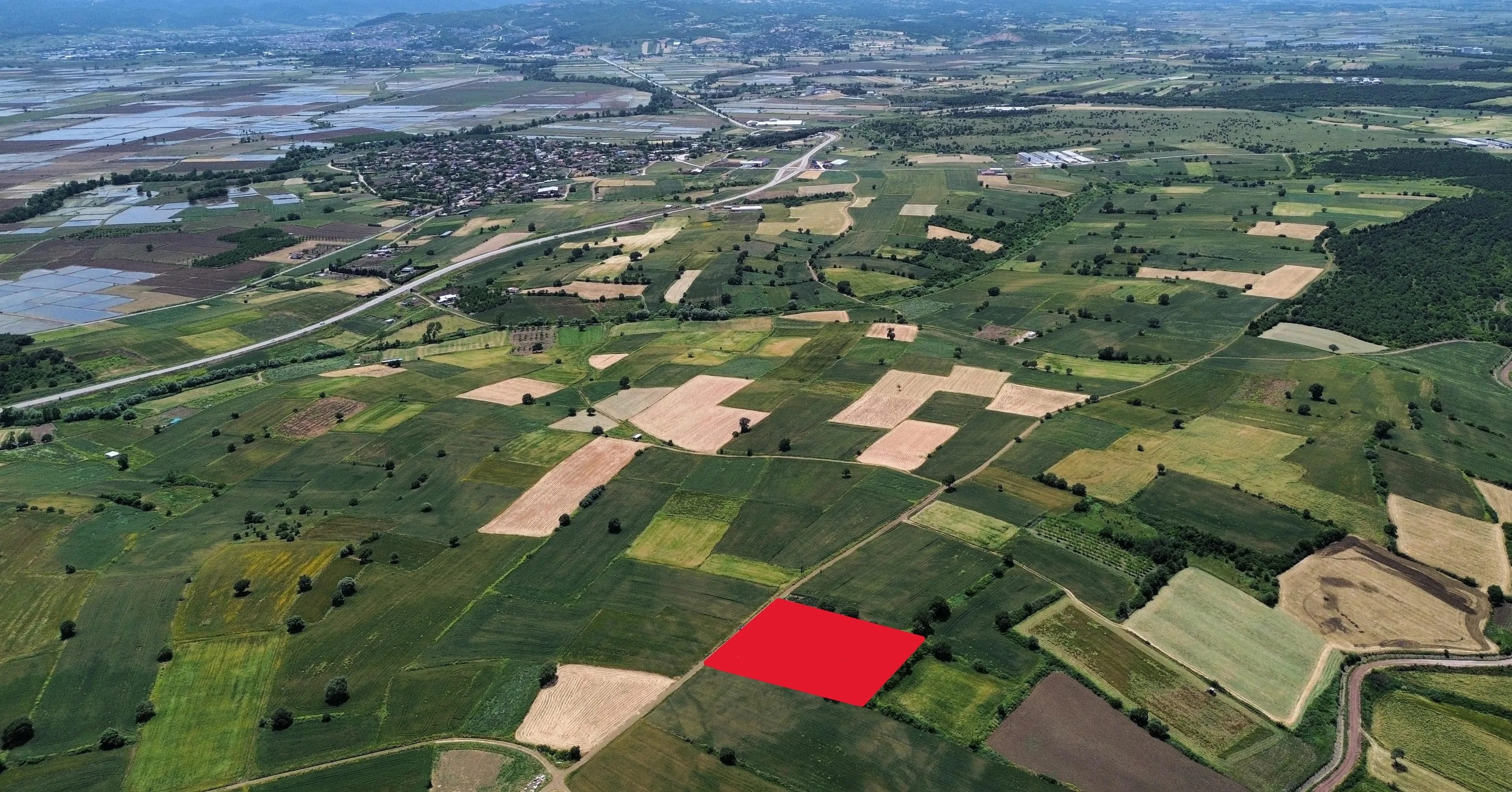 BİGA GÜLEÇ'TE BÖLGEYE HAKİM KONUMDA SATILIK 4916 M2 ARAZİ